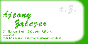 ajtony zalczer business card